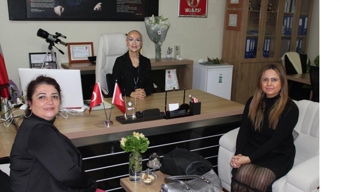 Cengiz Topel Anadolu Lisesi Müdür Yardımcıları, İlçe Milli Eğitim Müdürümüz Sayın Öznur ÇETİN'i Ziyaret Ettiler.