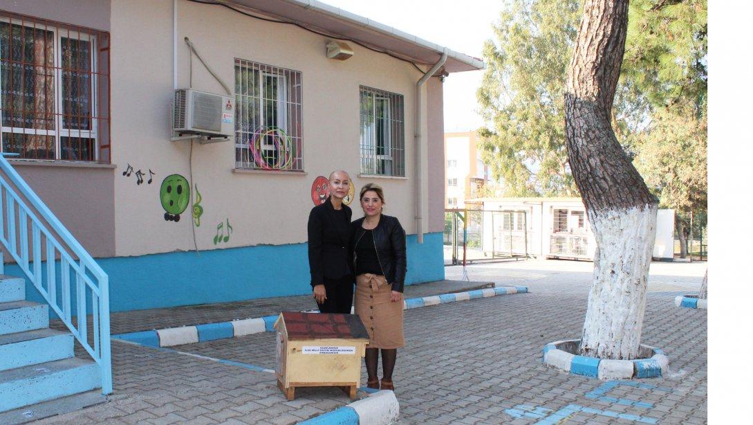 Yelki Hamdi Dalan İlkokulu'na Kedi Evi 