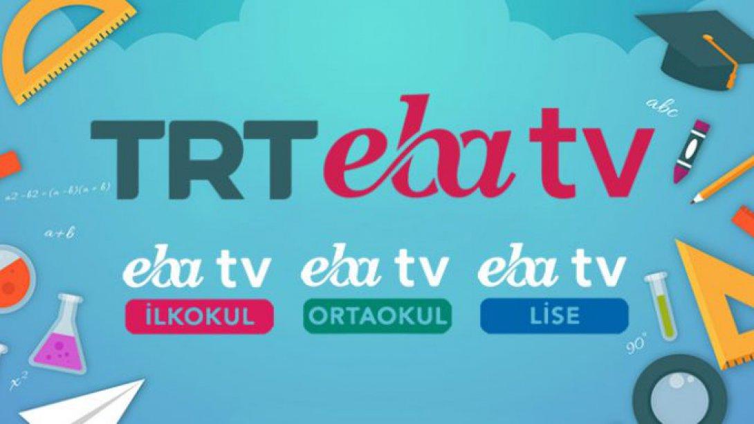 Sevgili öğrenciler; TRT-EBA TV 08-12 Haziran Uzaktan Eğitim Yayın Akışıdır.